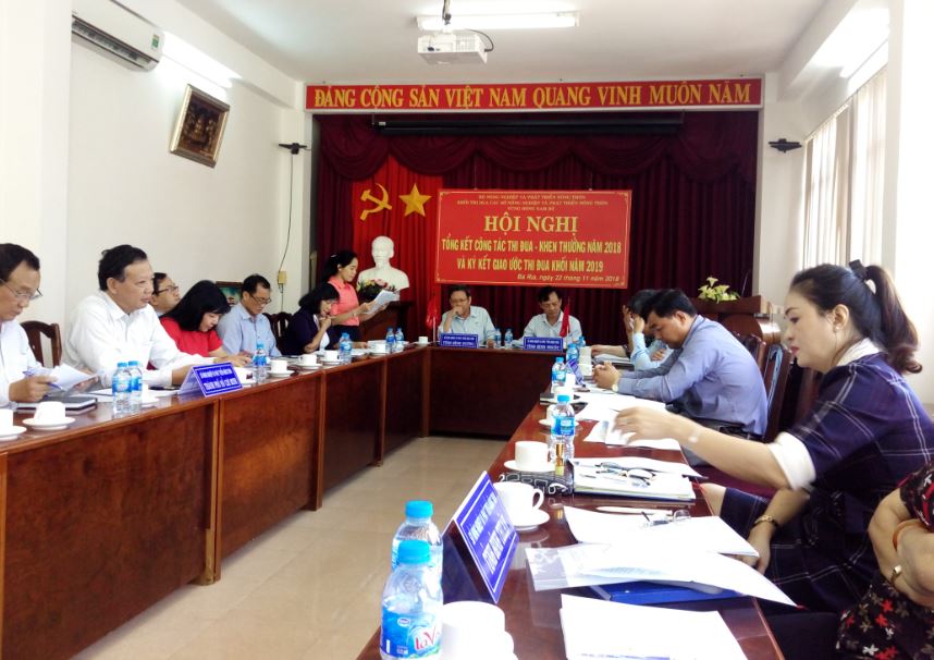Tổng kết công tác thi đua-khen thưởng Khối các Sở Nông nghiệp và PTNT vùng Đông Nam bộ năm 2018